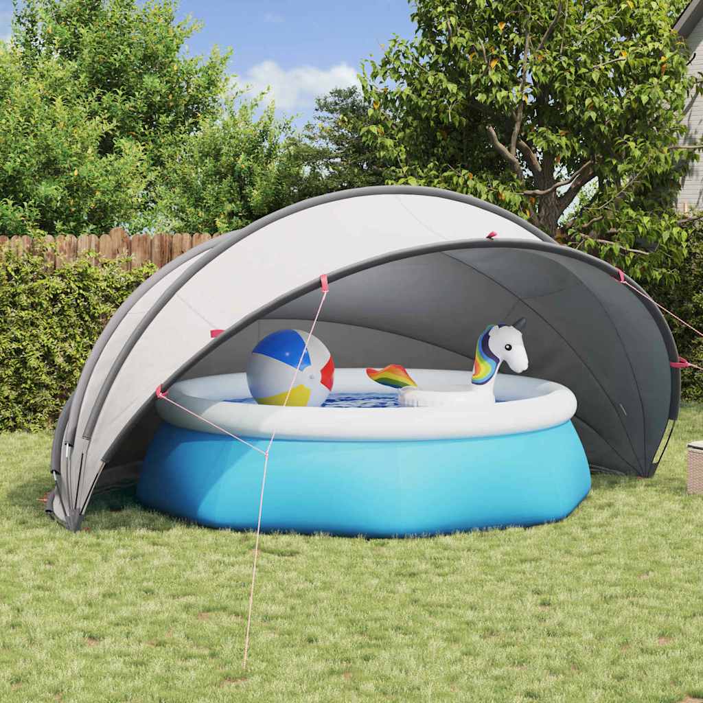 vidaXL Pooldome Groen 336 x 322 x 160 cm 185T polyester met PU-coating
