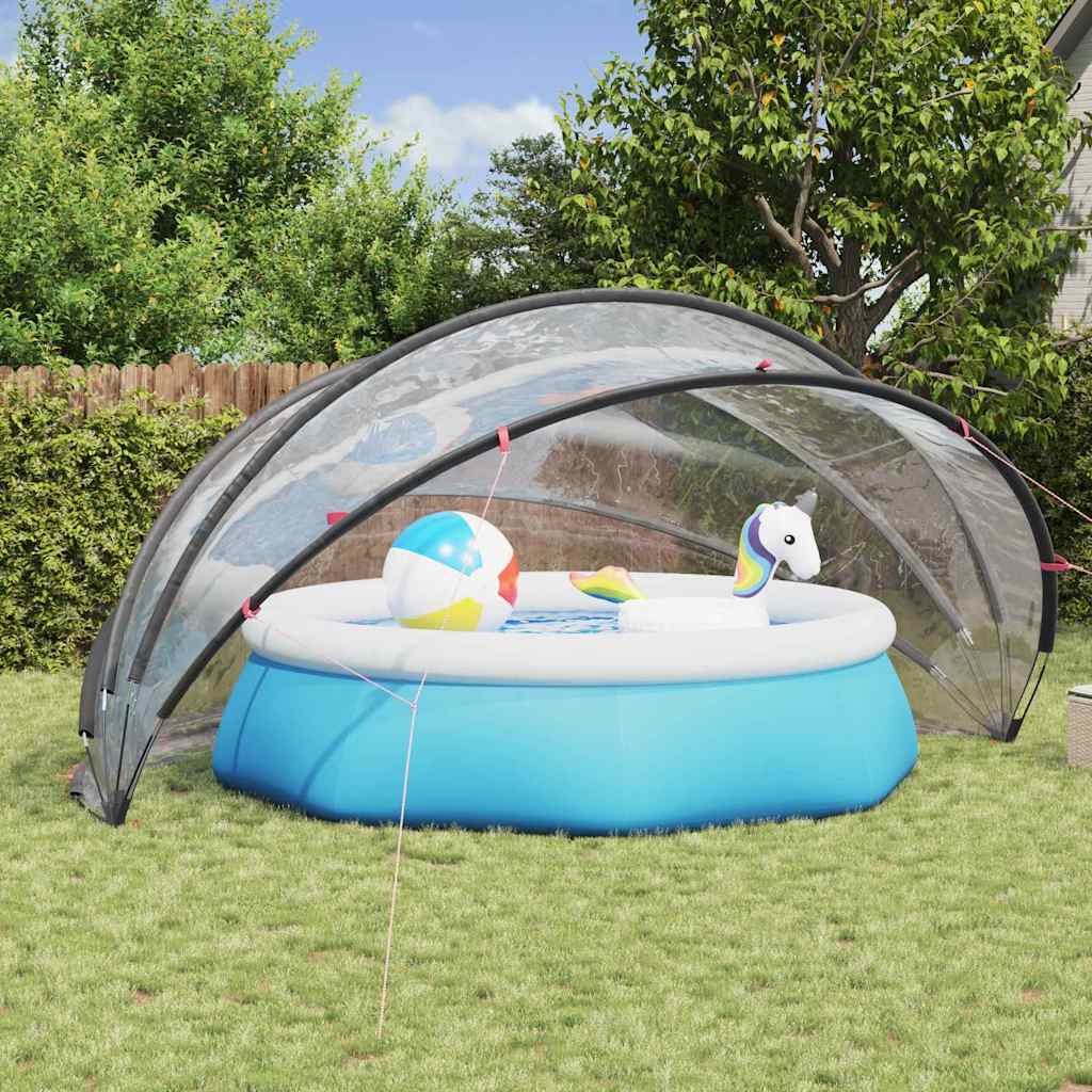 vidaXL Pooldome Groen 336 x 322 x 160 cm 185T polyester met PU-coating