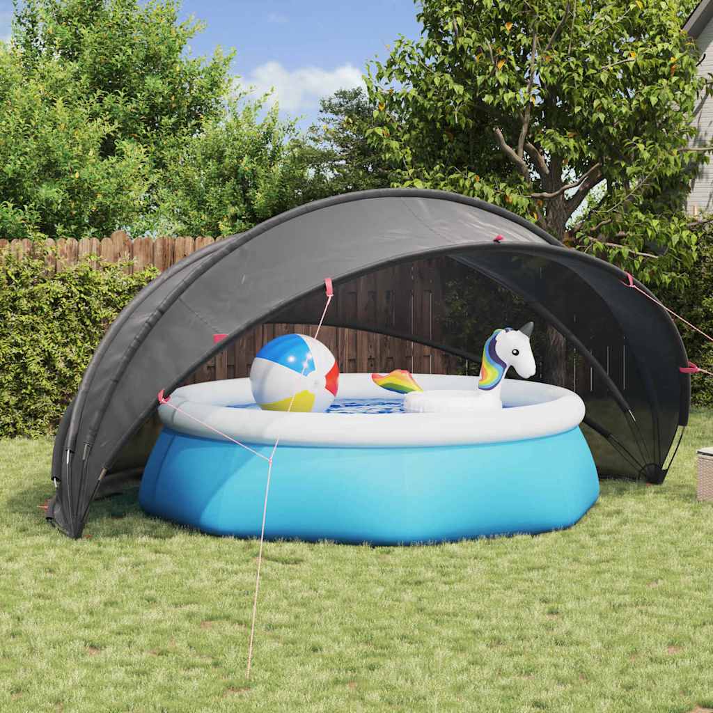 vidaXL Pooldome Groen 336 x 322 x 160 cm 185T polyester met PU-coating