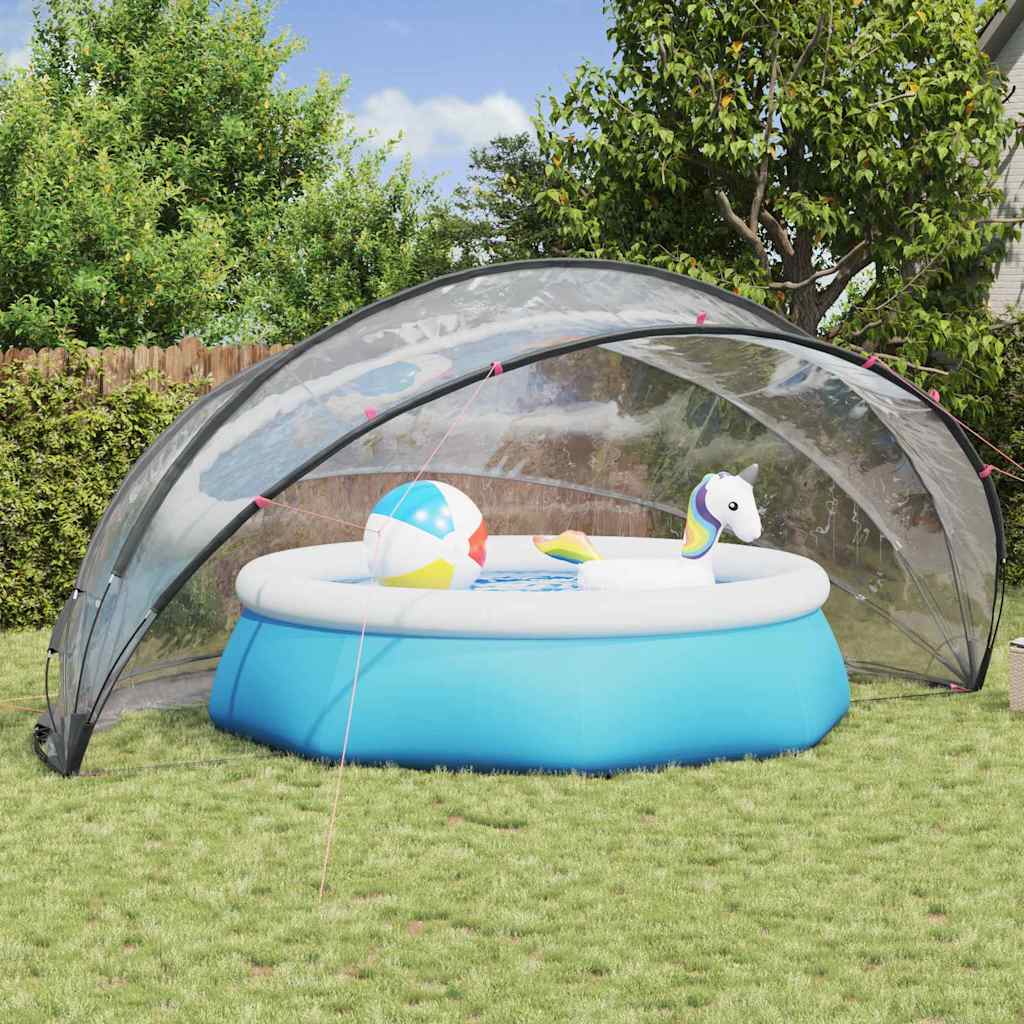 vidaXL Pooldome Groen 336 x 322 x 160 cm 185T polyester met PU-coating