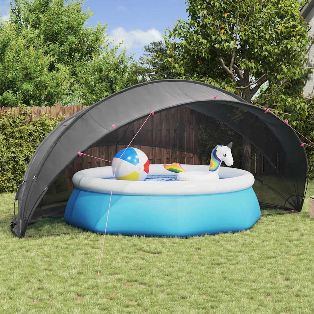 vidaXL Pooldome Groen 336 x 322 x 160 cm 185T polyester met PU-coating