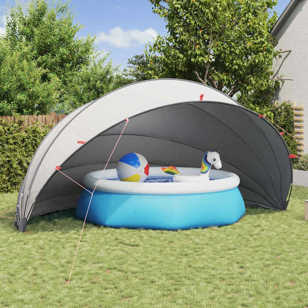 vidaXL Pooldome Groen 336 x 322 x 160 cm 185T polyester met PU-coating