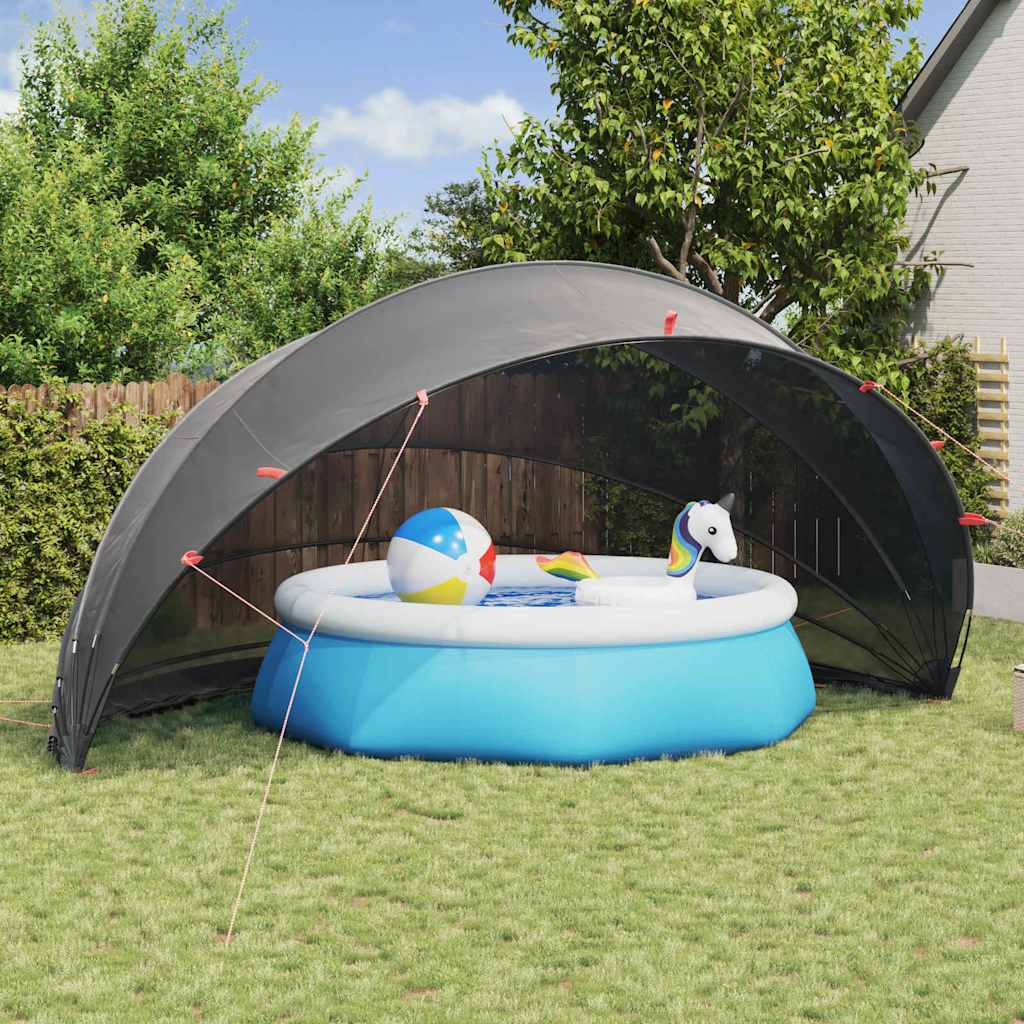 vidaXL Pooldome Groen 336 x 322 x 160 cm 185T polyester met PU-coating