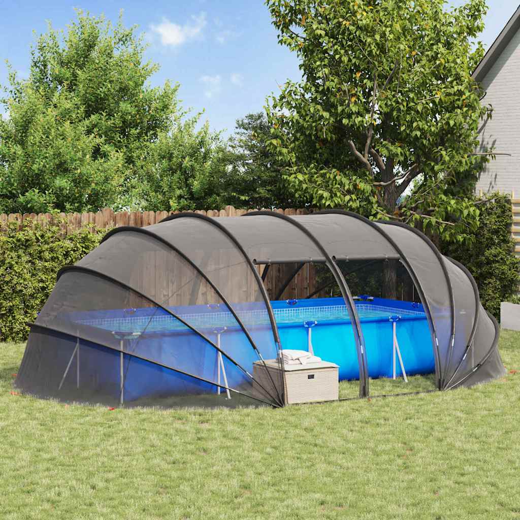 vidaXL Zwembad Tent Koepel Groen 538 x 440 x 204 cm