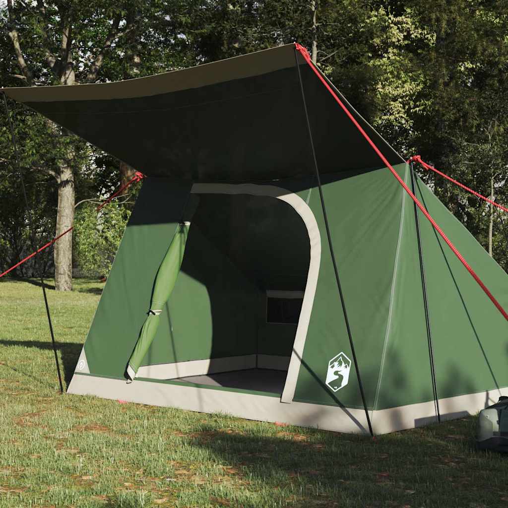 vidaXL Camping Tent Groen 282 x 225 x 154 cm Polyester