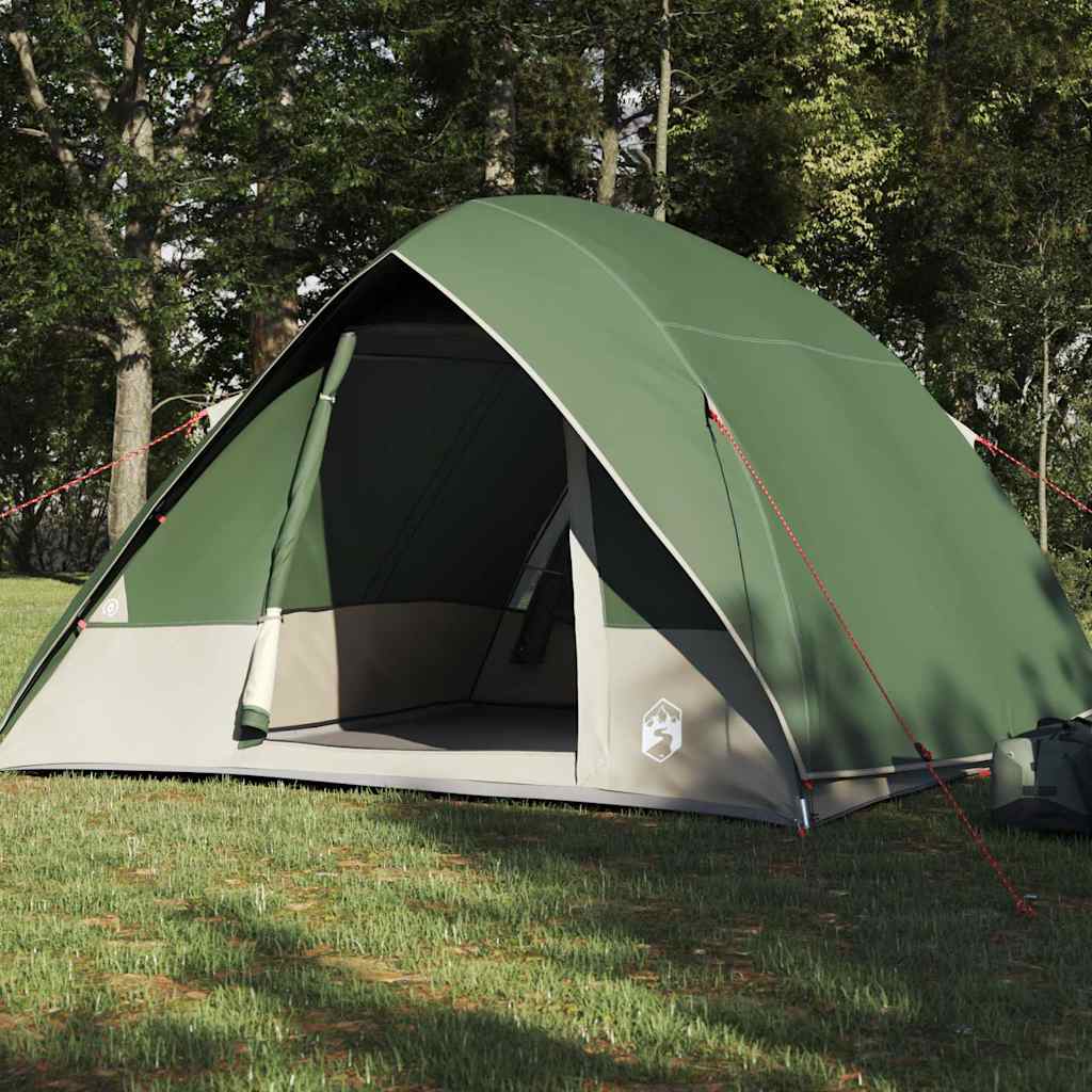 vidaXL Camping Tent Groen 320 x 275 x 190 cm Polyester