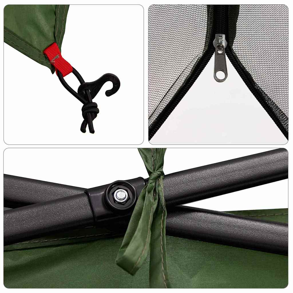 vidaXL Tent met dak Anders met luchtopening Verstelbaar Blauw en Zwart 303 x 303 cm