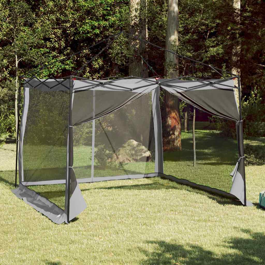 vidaXL Tent met dak Anders met luchtopening Verstelbaar Blauw en Zwart 303 x 303 cm
