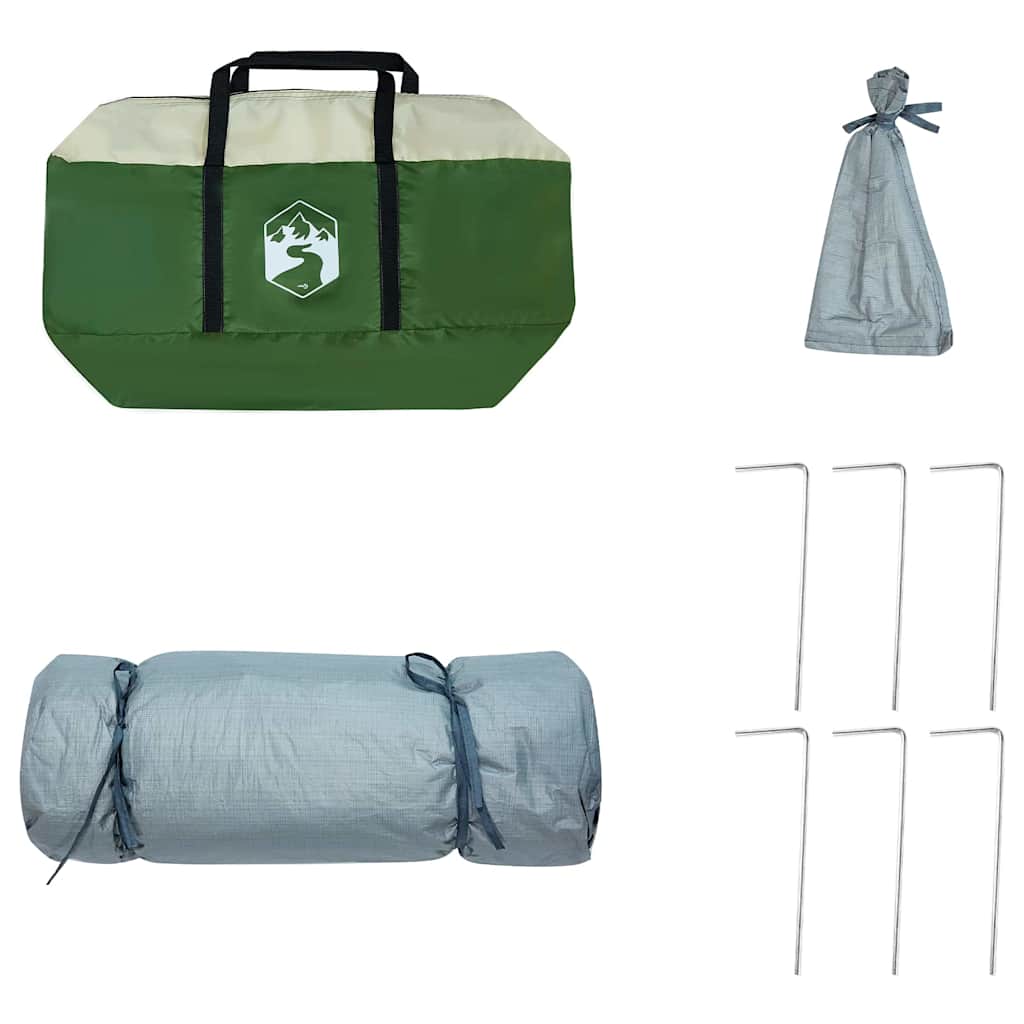 vidaXL Tent met dak Anders met luchtopening Blauw en Zwart 290 x 288 cm