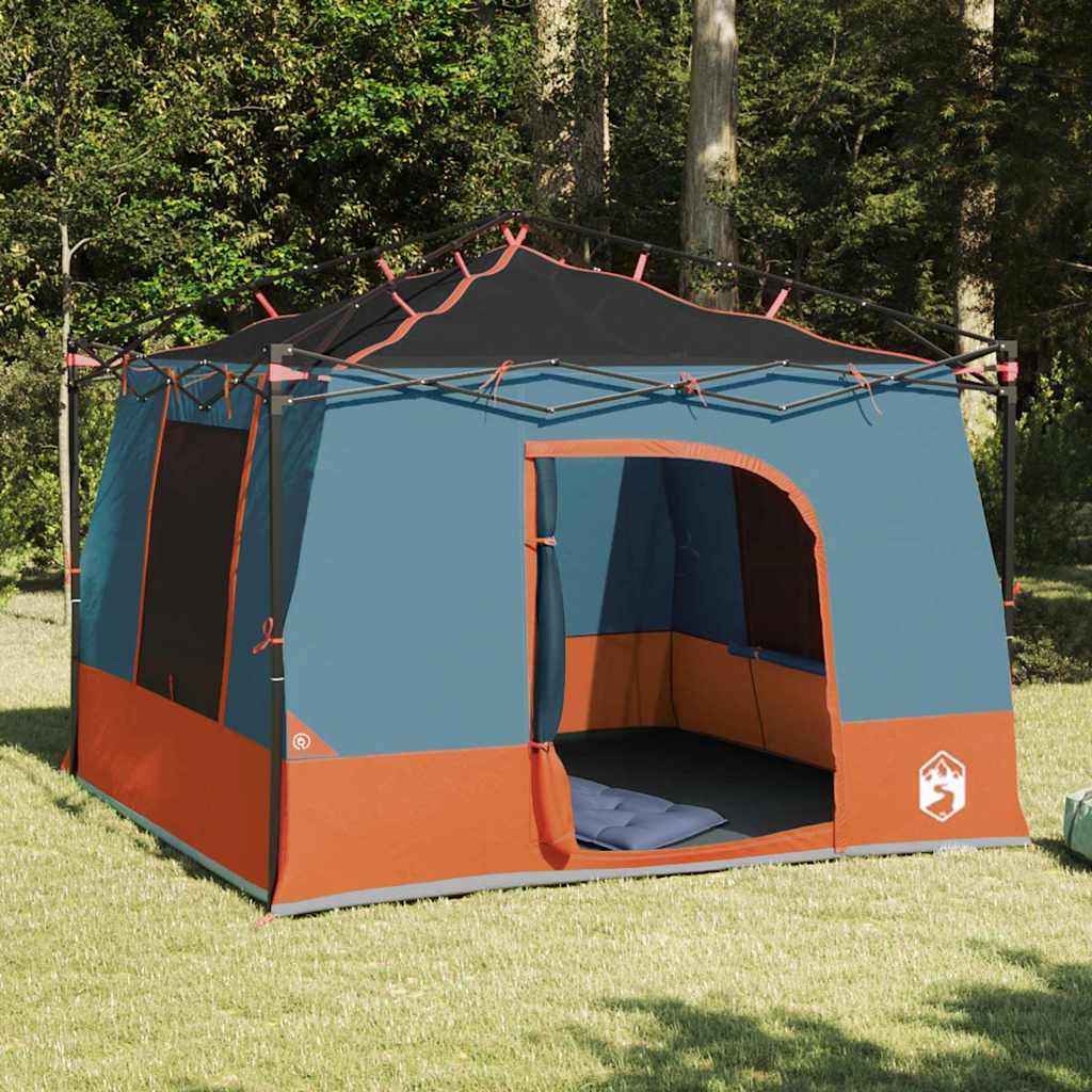 vidaXL Tent met dak Anders met luchtopening Blauw en Zwart 290 x 288 cm