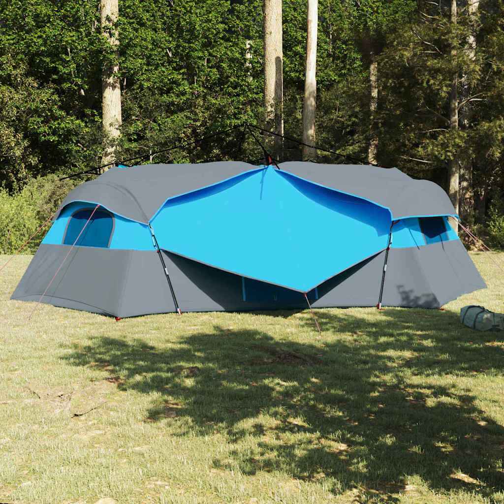 vidaXL Tent met dak Anders met luchtopening Blauw en Zwart 520 x 520 x 190 cm