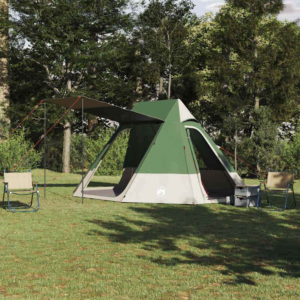 vidaXL Camping Tent Groen 482 x 360 x 227 cm Polyester