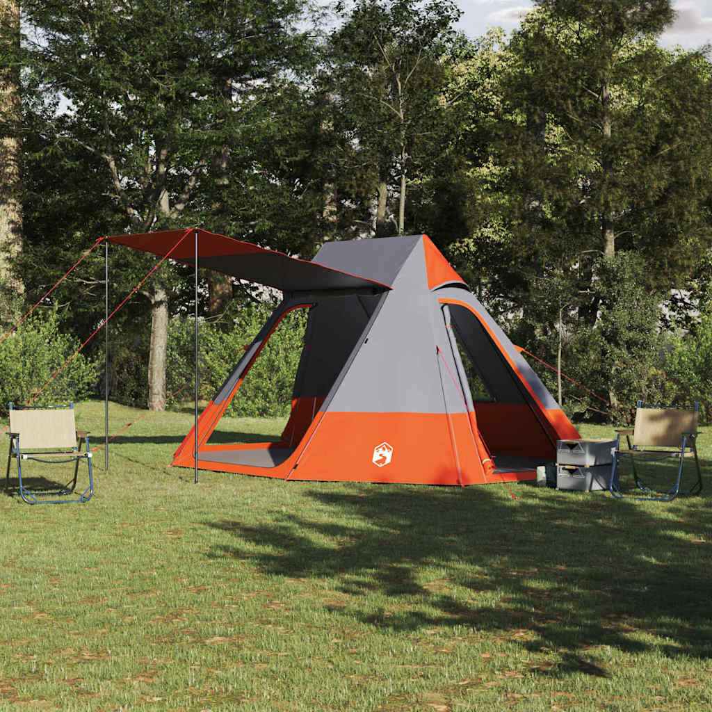 vidaXL Camping Tent Groen 482 x 360 x 227 cm Polyester