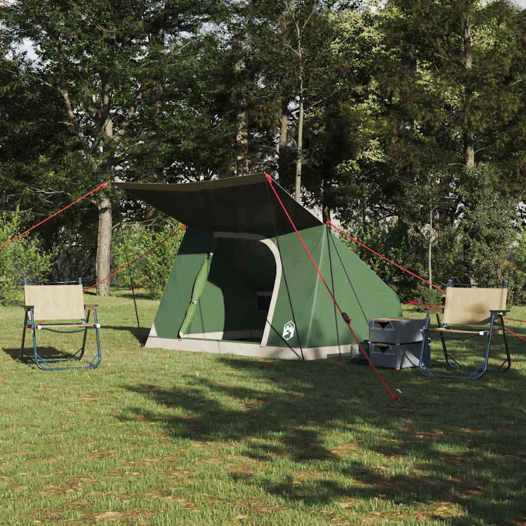 vidaXL Camping Tent Groen 282 x 225 x 154 cm Polyester
