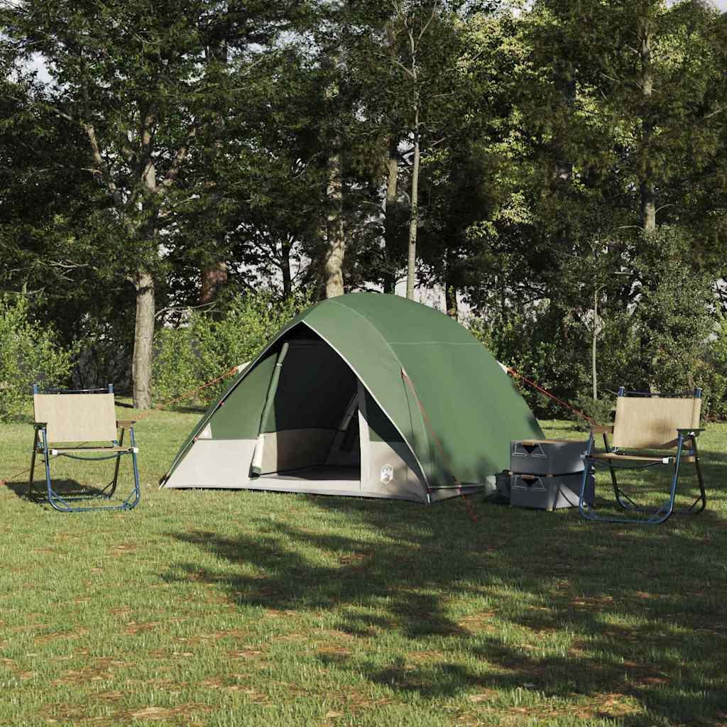 vidaXL Camping Tent Groen 320 x 275 x 190 cm Polyester