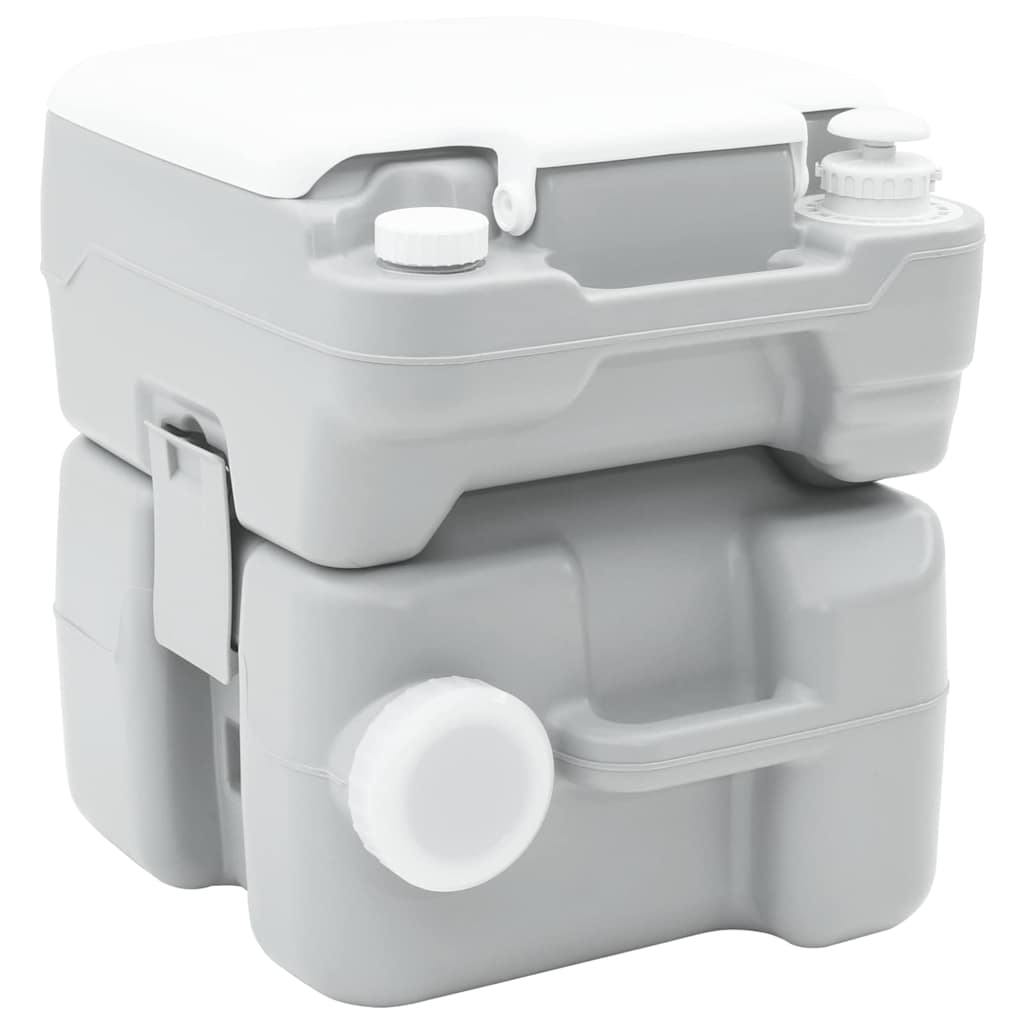 vidaXL Camping Toilet Grijs 41.5 x 36.5 x 42 cm