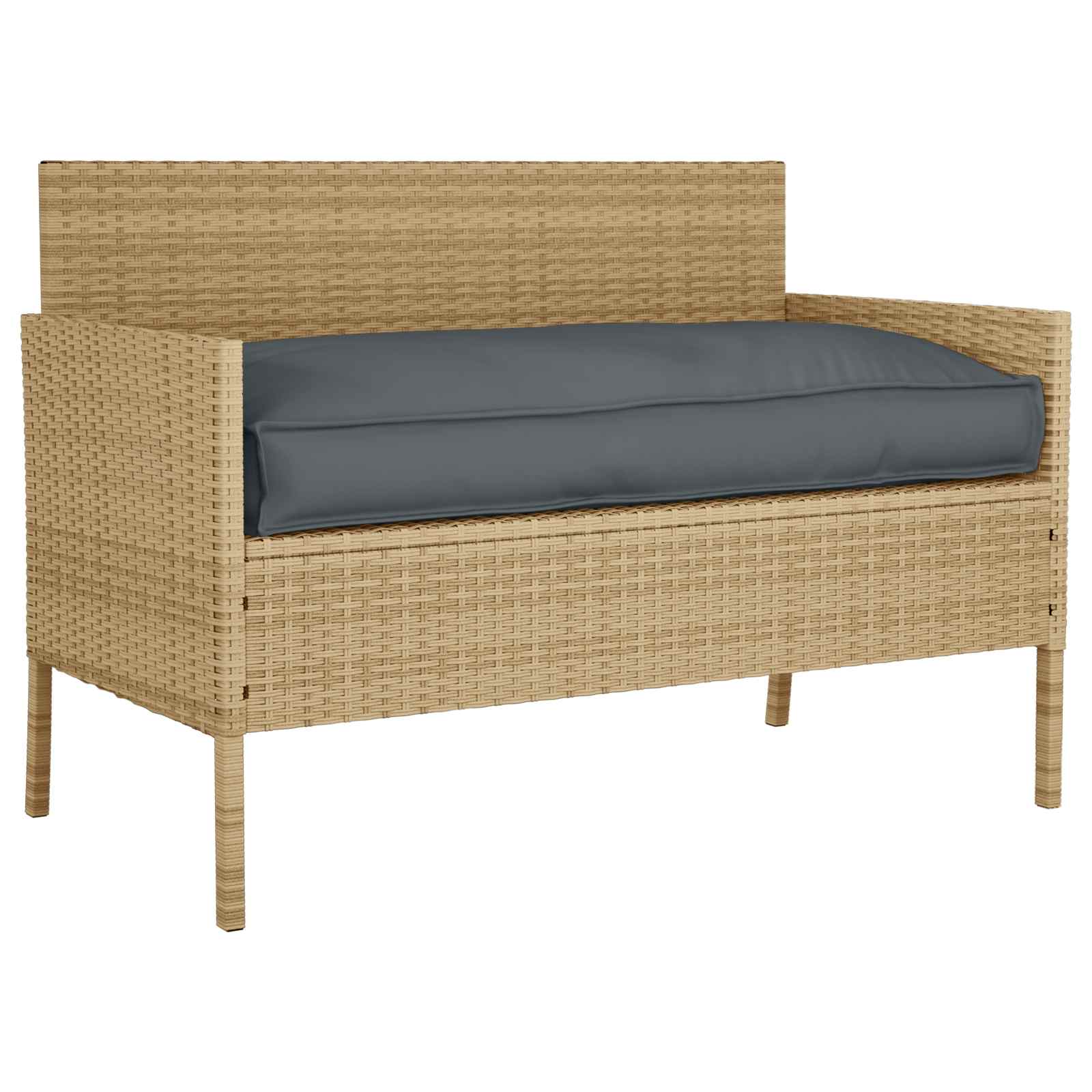 vidaXL Ligbedkussen voor Zit-/Rugleuning Anthraciet 120x60x12 cm Oxford Stof