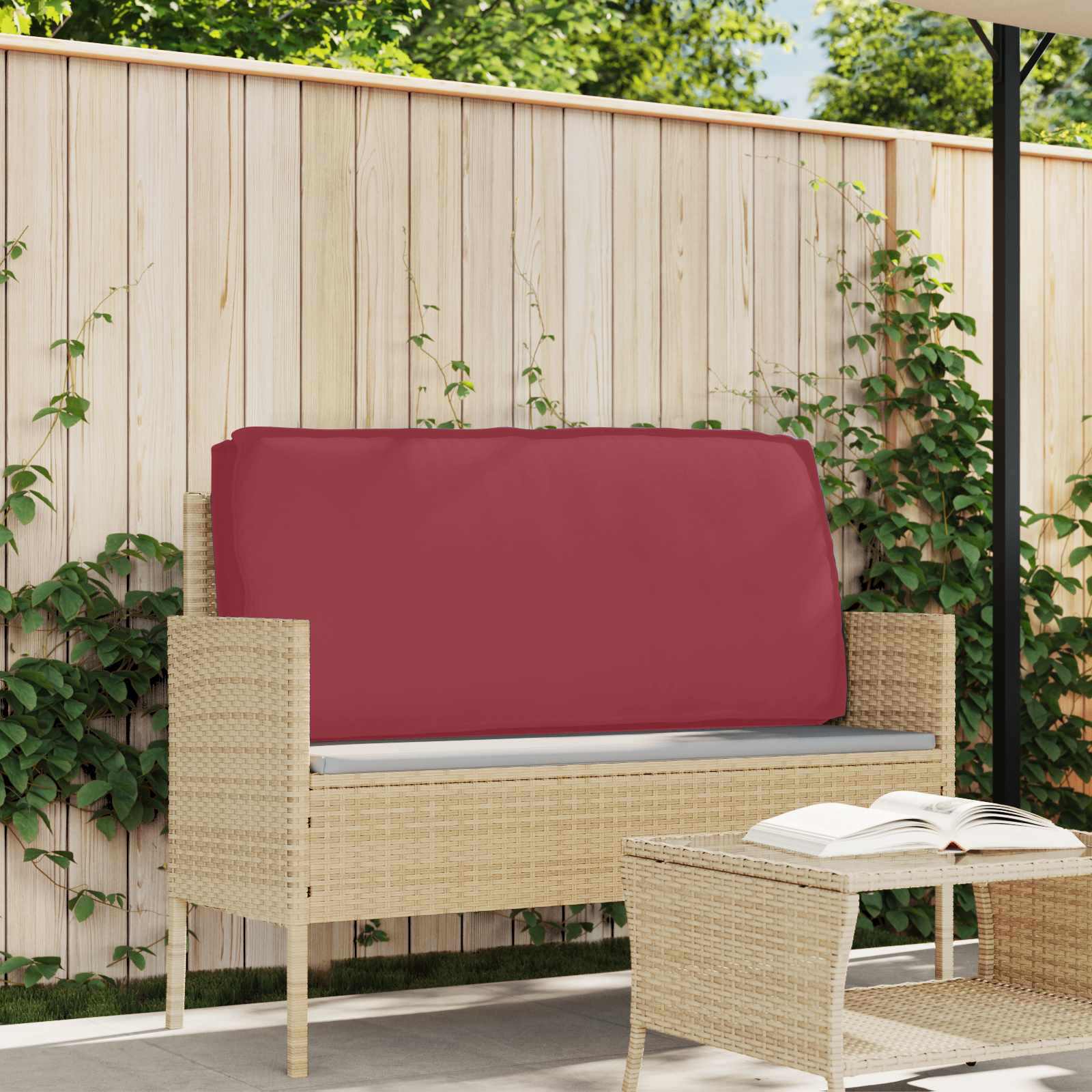 vidaXL Ligbedkussen voor Zit-/Rugleuning Anthraciet 120x60x12 cm Oxford Stof