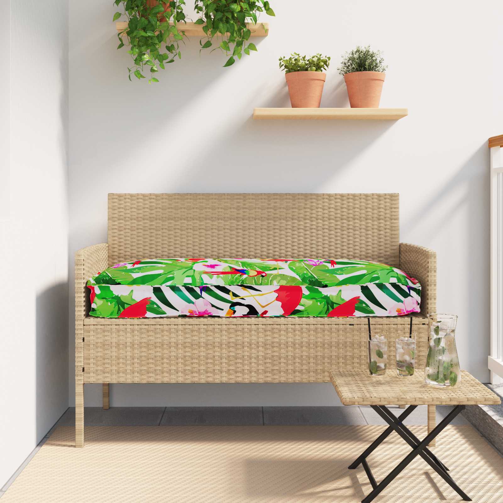 vidaXL Ligbedkussen voor Zit-/Rugleuning Anthraciet 120x60x12 cm Oxford Stof