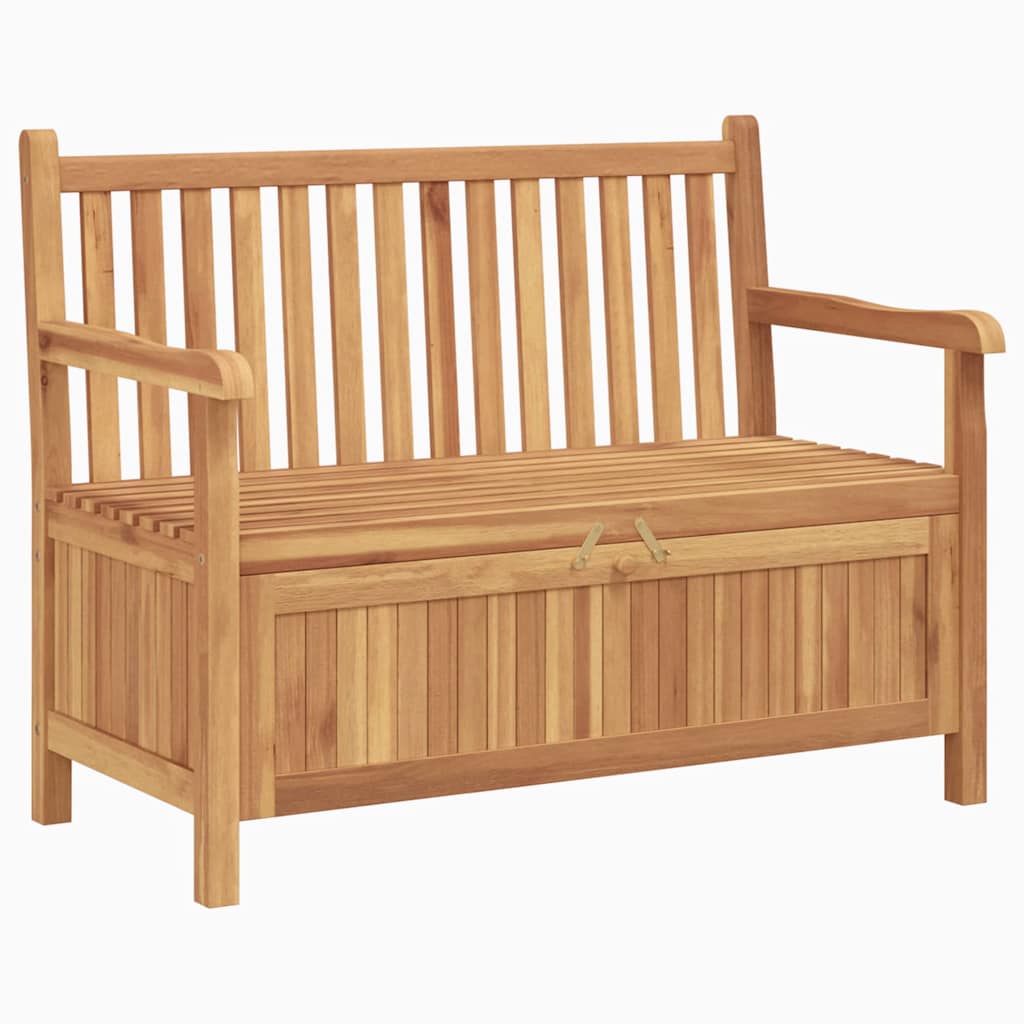 vidaXL Tuinkast Bank Bruin 114 x 60 x 90 cm Massief teakhout