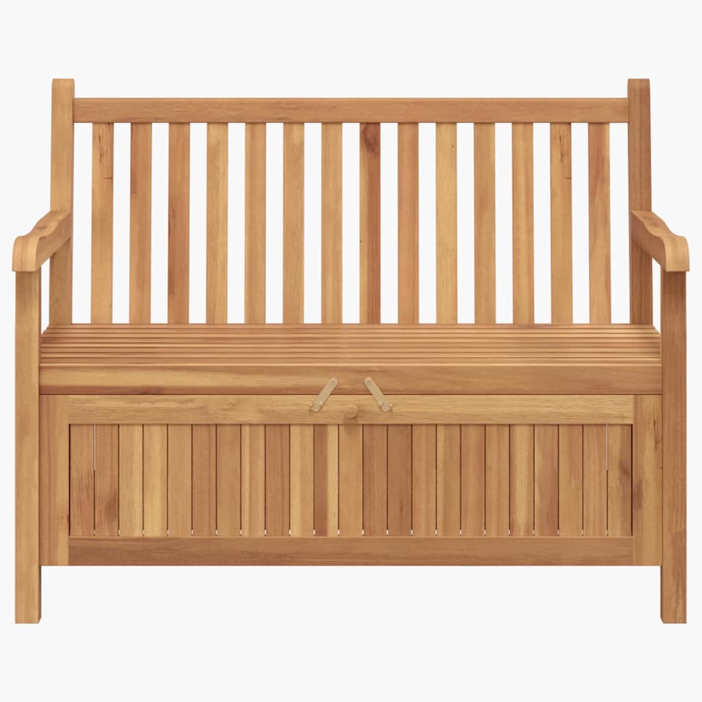 vidaXL Tuinkast Bank Bruin 114 x 60 x 90 cm Massief teakhout