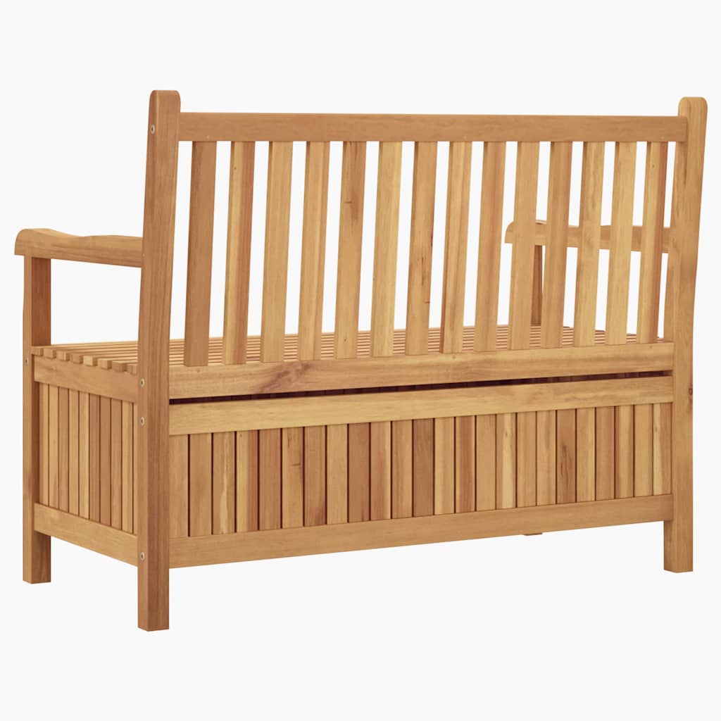 vidaXL Tuinkast Bank Bruin 114 x 60 x 90 cm Massief teakhout