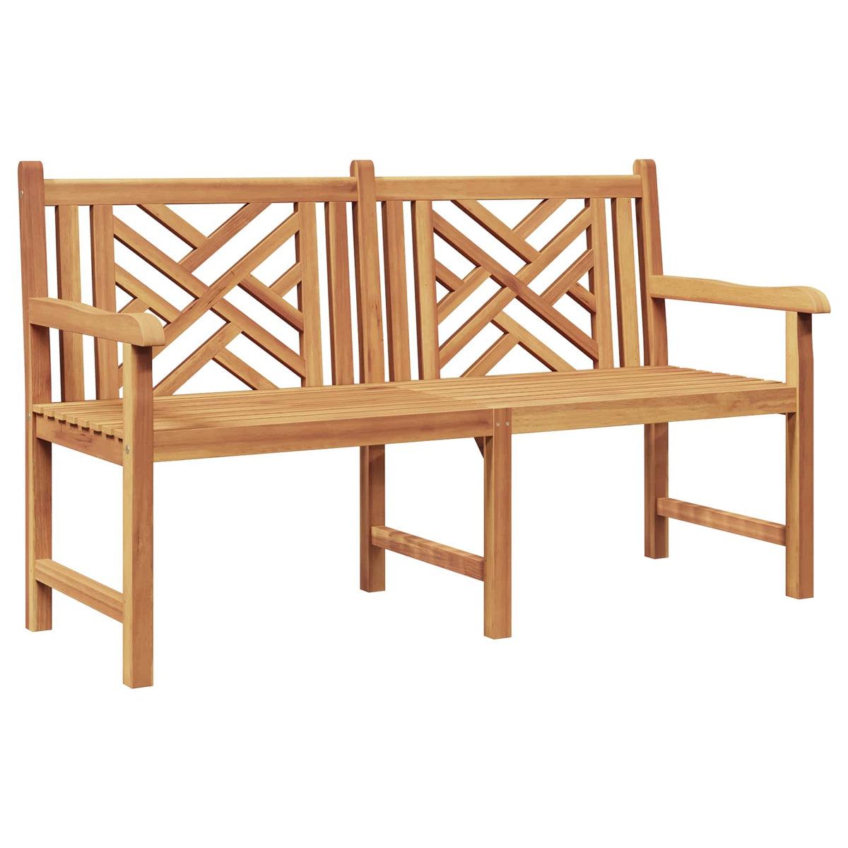 vidaXL Tuinbank Bruin 228 x 60 x 90 cm Massief teakhout