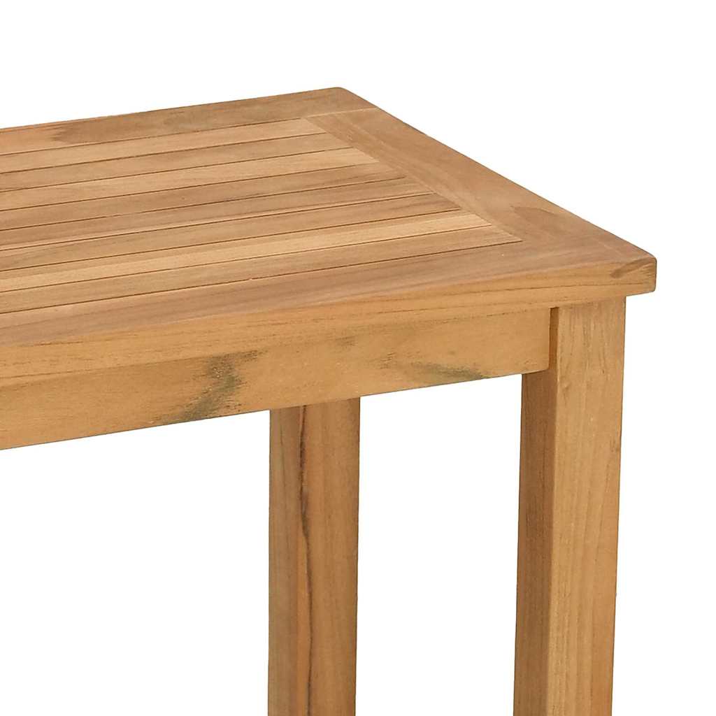 vidaXL Wandtafel met opslag met plank Bruin 85 x 35 x 75 cm Massief teakhout