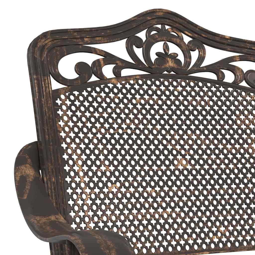 vidaXL Tuinstoel 2 pcs Brons 55 x 56.5 x 91cm Aluminium