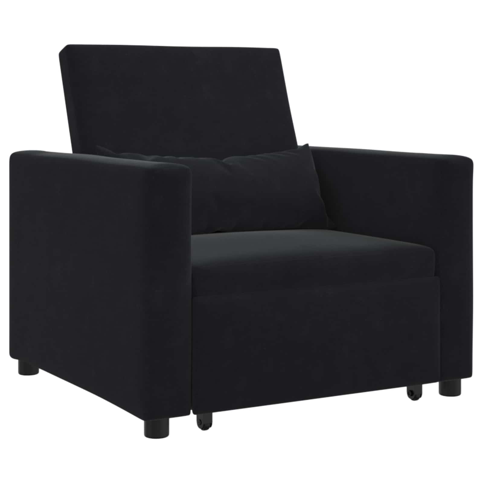 vidaXL 3-in-1 Eenpersoons Sofa Bed Converteerbaar Lichtgrijs Velvet
