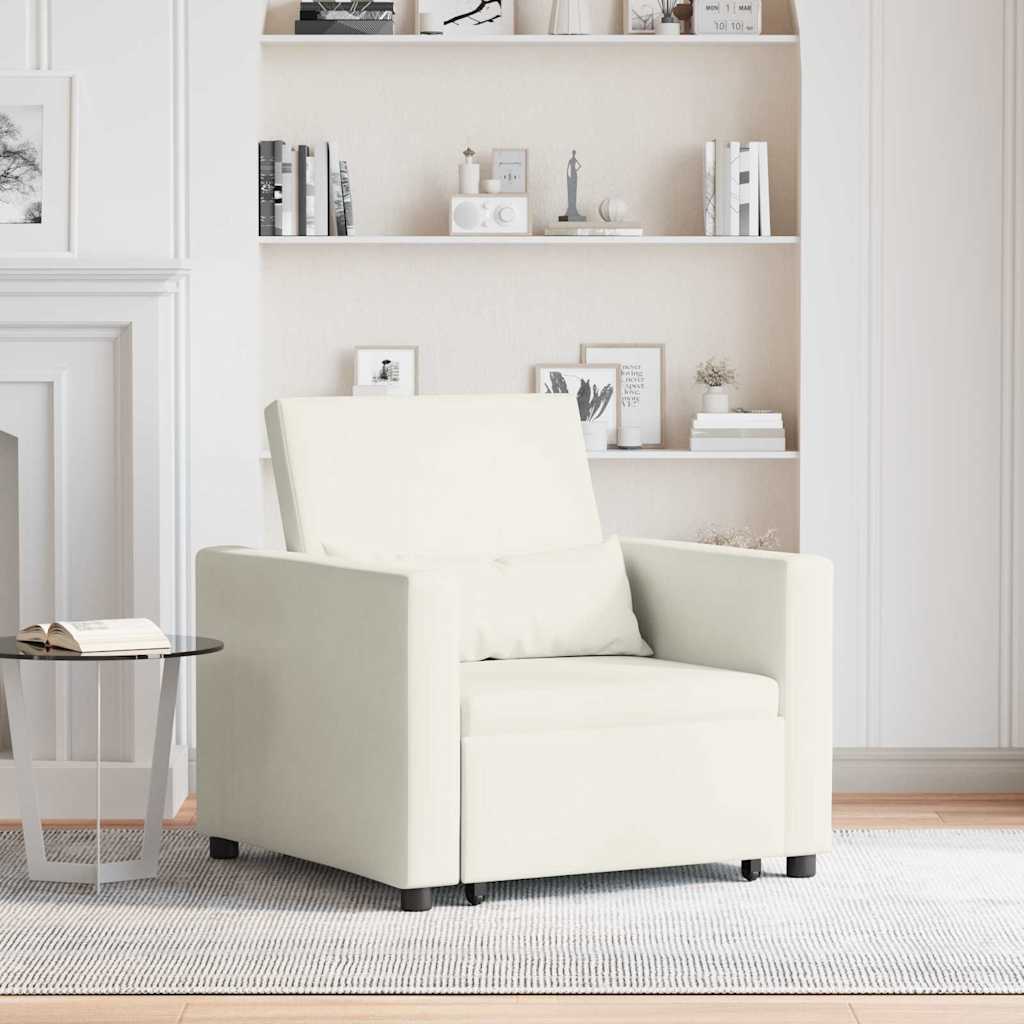 vidaXL 3-in-1 Eenpersoons Sofa Bed Converteerbaar Lichtgrijs Velvet