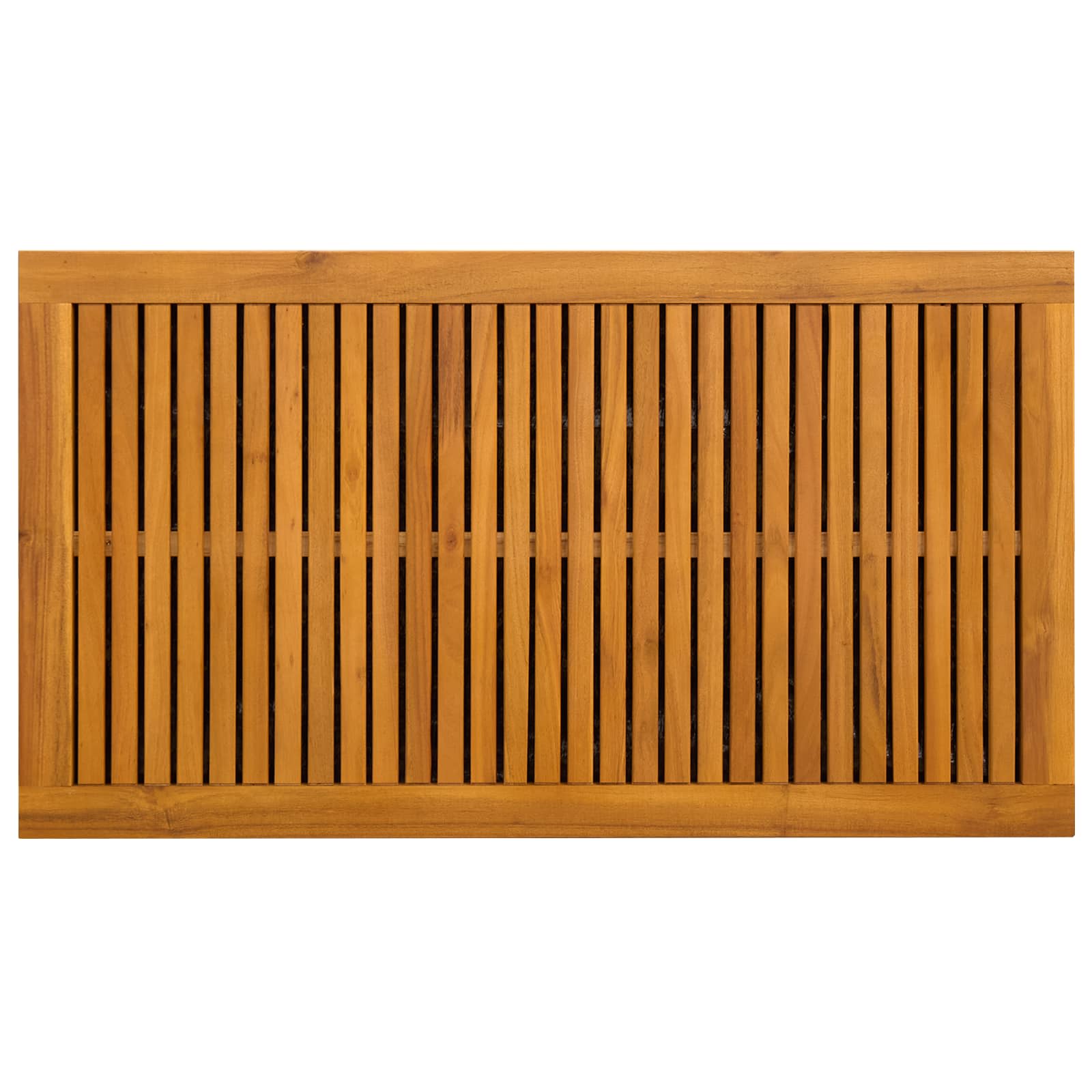 vidaXL Tuinopslagdoos 185 L Massief Acaciahout 60 x 50 x 56 cm Zwart