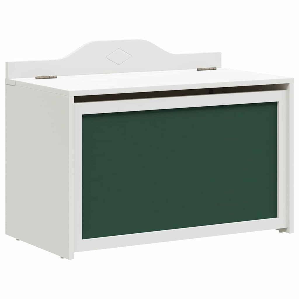 vidaXL Speelgoeddoos met opslag Wit 73 x 33 x 55 cm Bewerkt hout