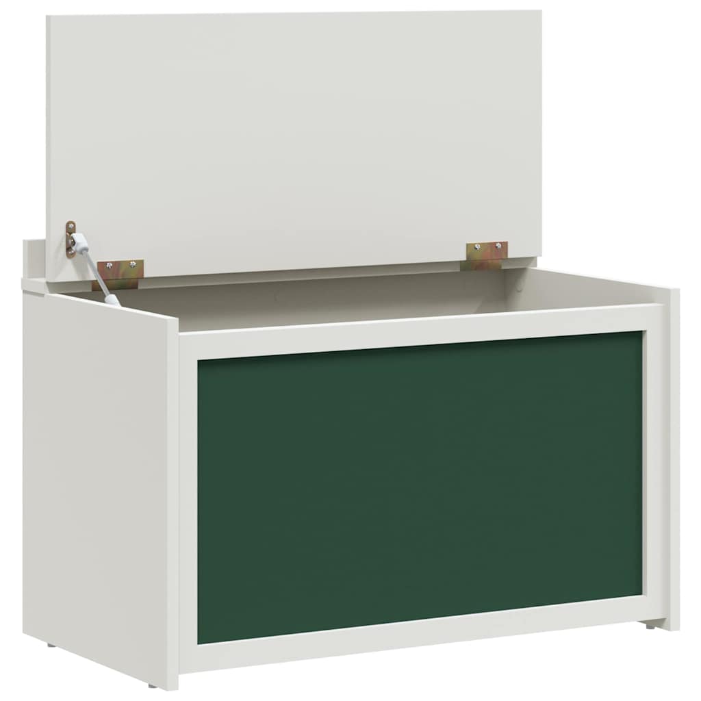 vidaXL Speelgoeddoos met opslag Wit 73 x 33 x 55 cm Bewerkt hout