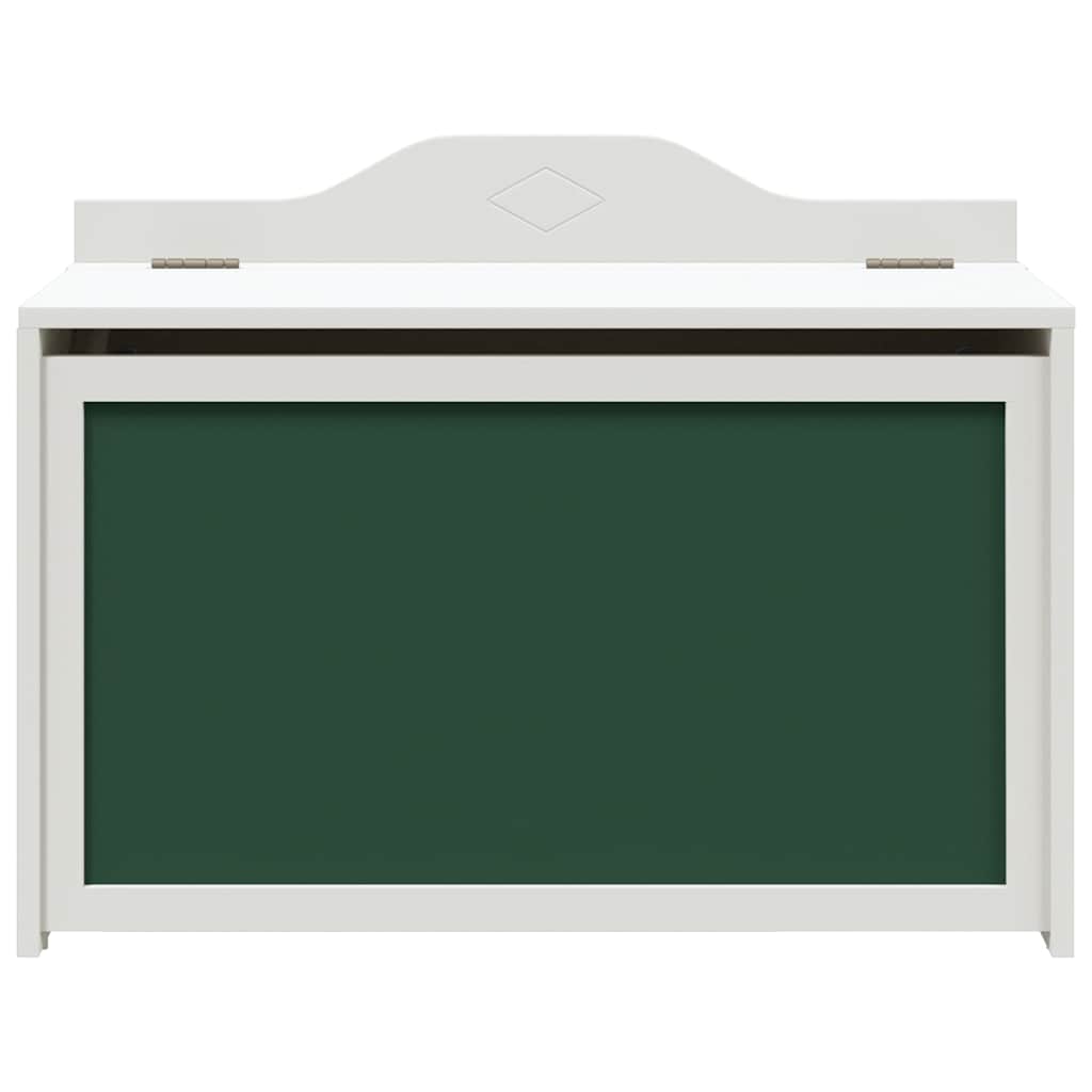 vidaXL Speelgoeddoos met opslag Wit 73 x 33 x 55 cm Bewerkt hout
