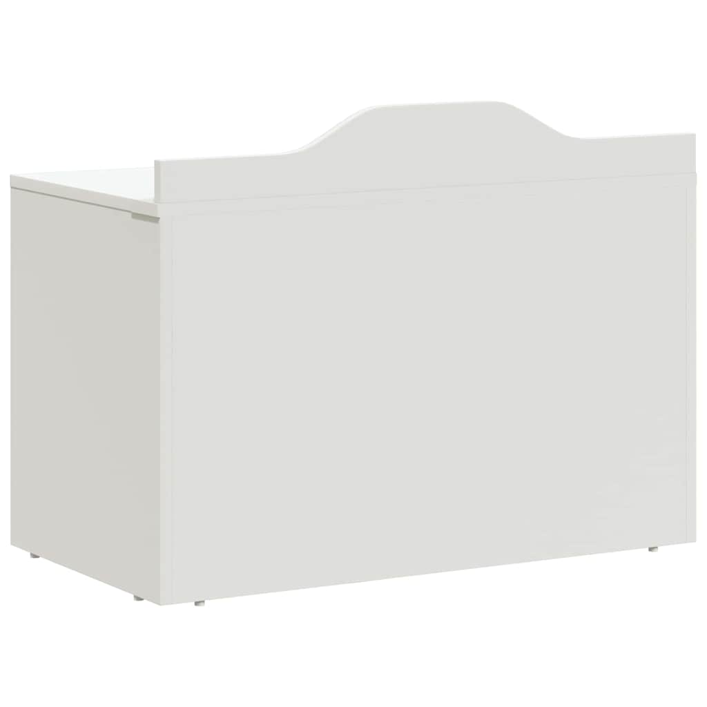 vidaXL Speelgoeddoos met opslag Wit 73 x 33 x 55 cm Bewerkt hout
