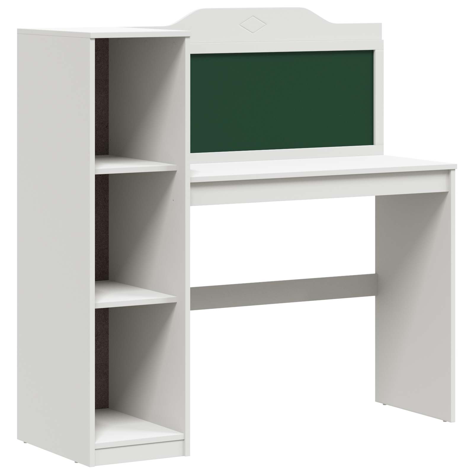 vidaXL Schoolbord bureau Wit 120 x 45 x 118.5 cm Bewerkt hout