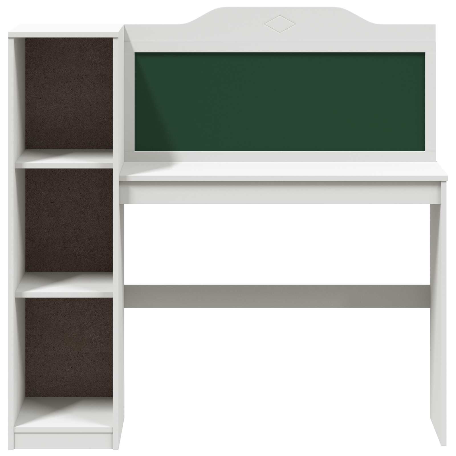 vidaXL Schoolbord bureau Wit 120 x 45 x 118.5 cm Bewerkt hout