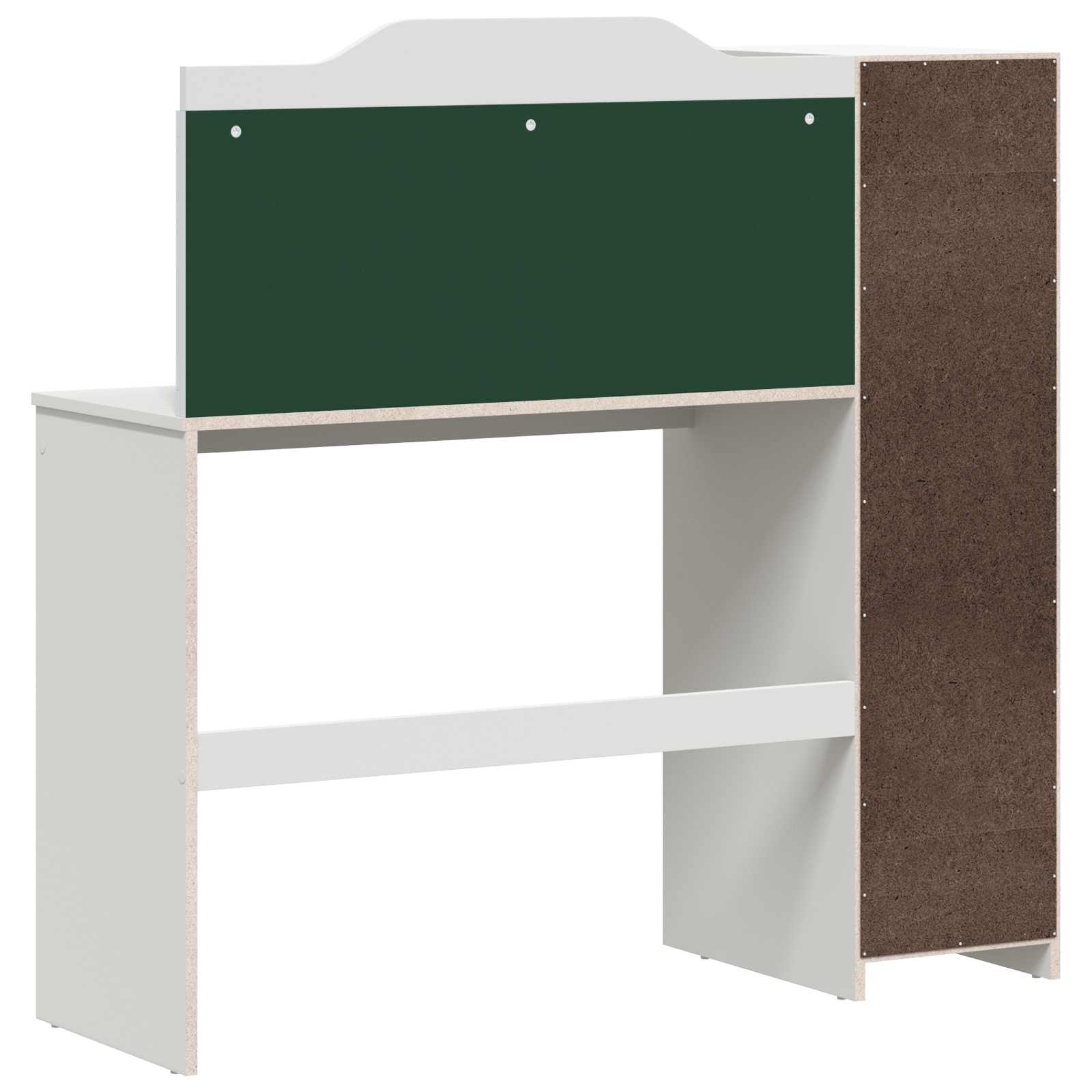 vidaXL Schoolbord bureau Wit 120 x 45 x 118.5 cm Bewerkt hout