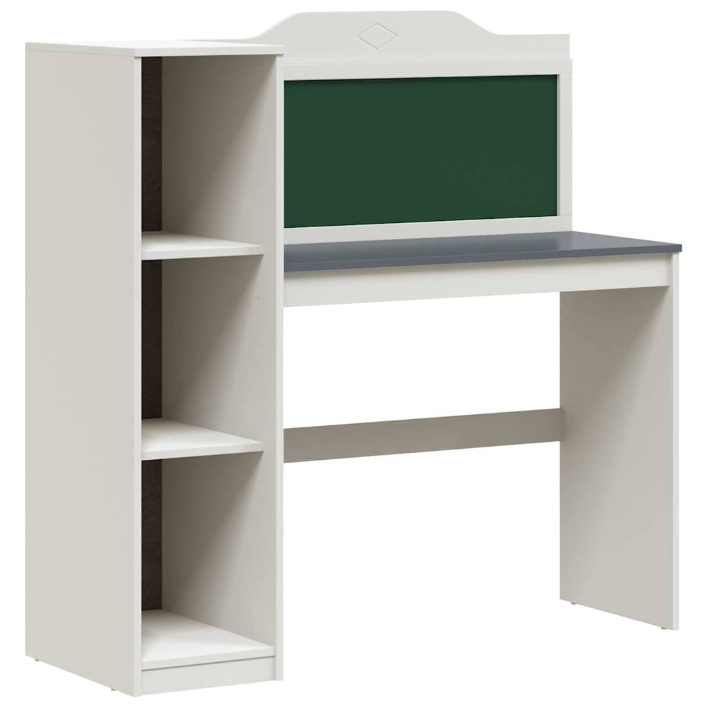 vidaXL Schoolbord bureau Wit 120 x 45 x 118.5 cm Bewerkt hout