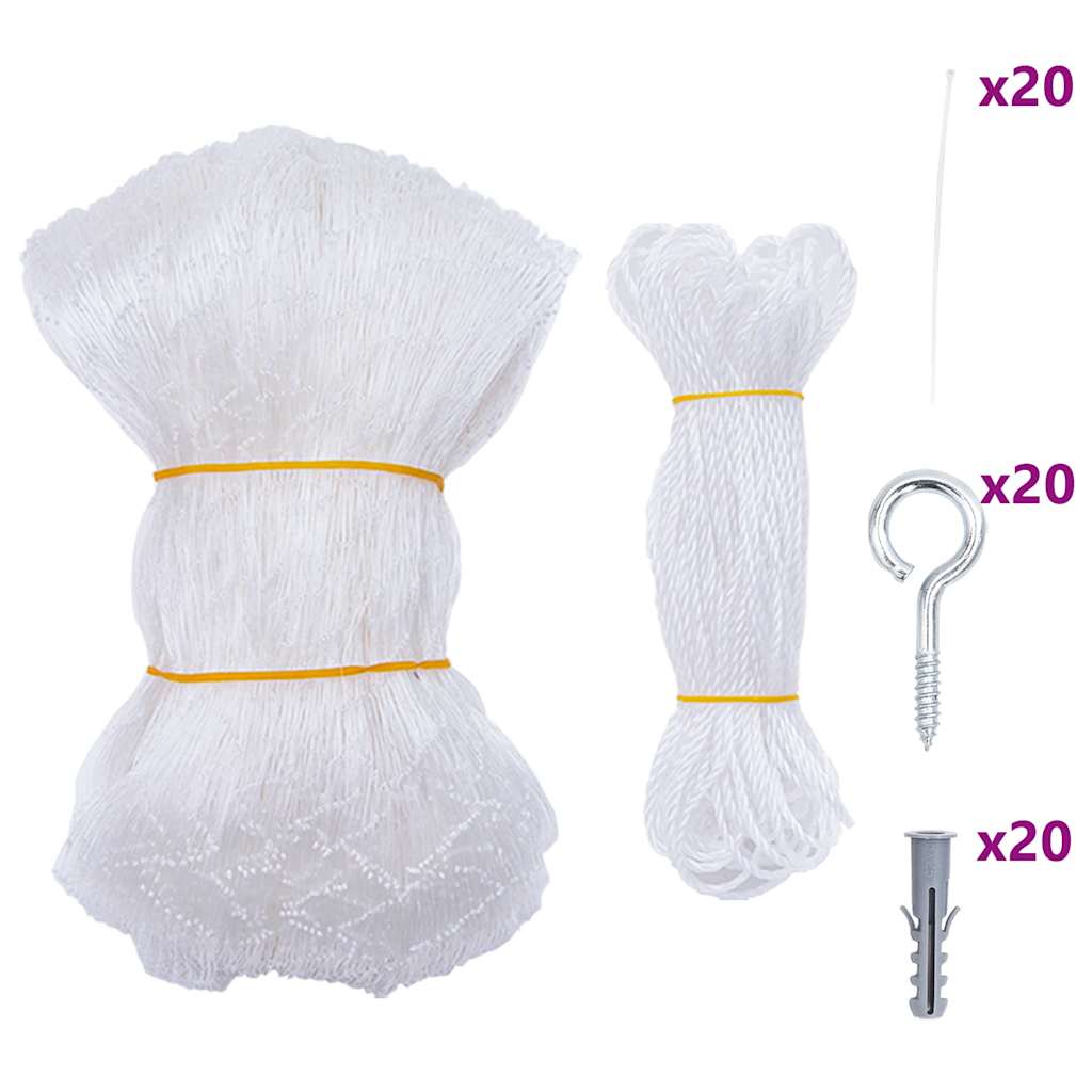 vidaXL Kattennet Transparant 3x2 m Nylon