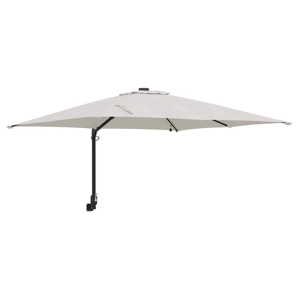 vidaXL Tuinparasol Zand 248.5 x 247.5 x 160 cm Stof