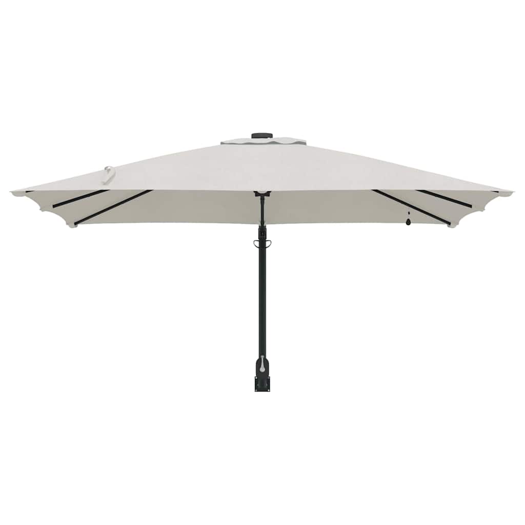 vidaXL Tuinparasol Zand 248.5 x 247.5 x 160 cm Stof