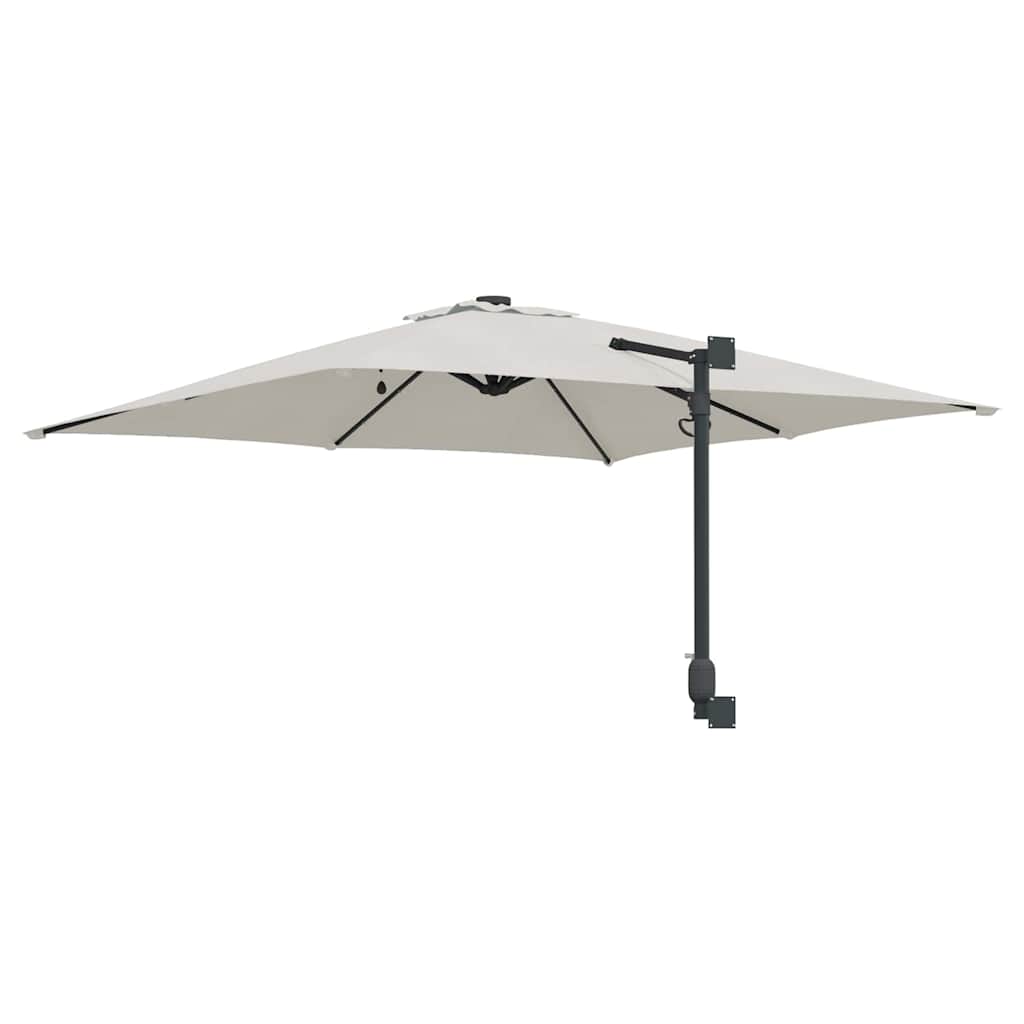 vidaXL Tuinparasol Zand 248.5 x 247.5 x 160 cm Stof