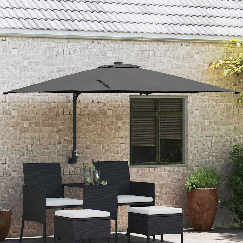 vidaXL Tuinparasol Zand 248.5 x 247.5 x 160 cm Stof