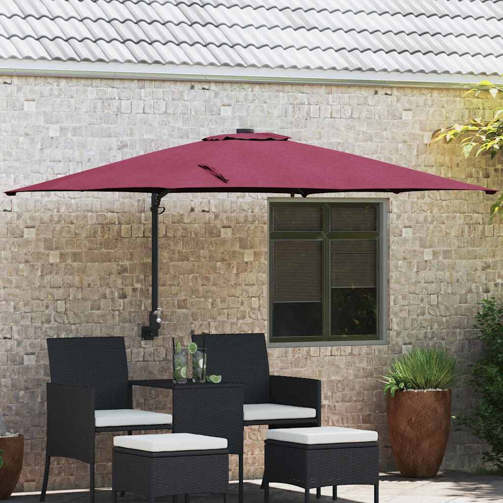 vidaXL Tuinparasol Zand 248.5 x 247.5 x 160 cm Stof