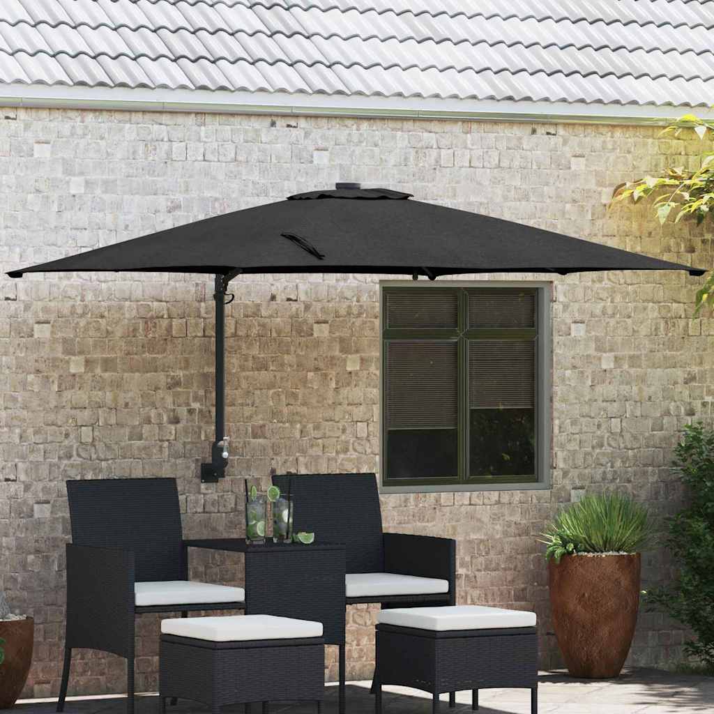vidaXL Tuinparasol Zand 248.5 x 247.5 x 160 cm Stof