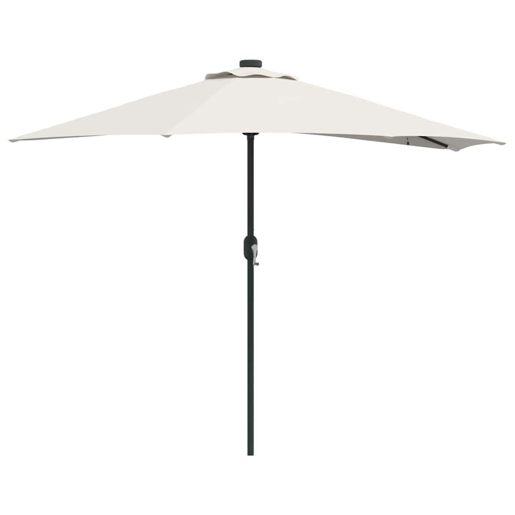 vidaXL Tuinsaal Half Zand 294 x 150 x 224 cm Stof