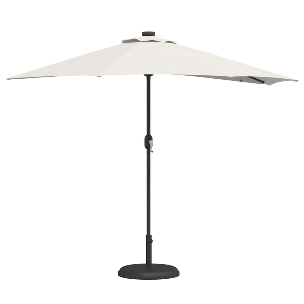 vidaXL Tuinsaal Half Zand 294 x 150 x 224 cm Stof
