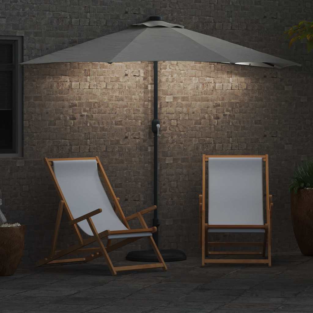 vidaXL Tuinsaal Half Zand 294 x 150 x 224 cm Stof